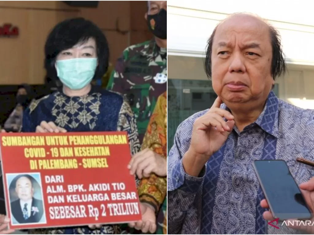 Kolase foto putri bungsu Akidi Tio dan Dato Sri Tahir. (Antaranews)