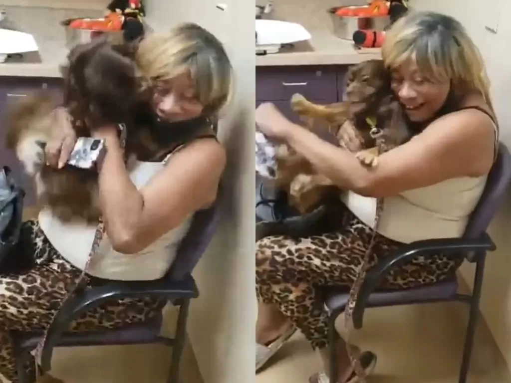 Video wanita dipertemukan kembali dengan anjingnya. (Photo/Facebook/Wisconsin Humane Society)