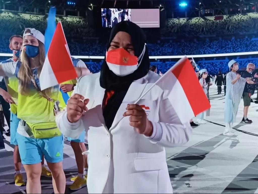 Atlet Nurul Akmal yang baru pulang dari berjuang mengharumkan nama Indonesia malah mengalami body shaming saat tiba di Bandara Soekarno-Hatta. (Instagram/@nur12_)