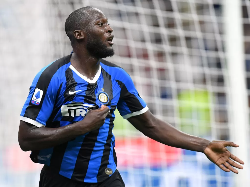 Penyerang Inter Milan, Romelu Lukaku. (photo/REUTERS/Daniele Mascolo)
