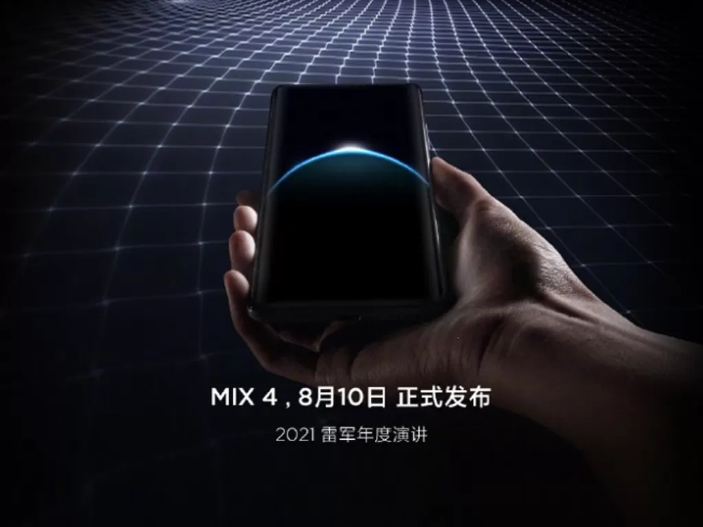 Teaser untuk peluncuran smartphone Xiaomi Mi MIX 4 terbaru (photo/Weibo/Xiaomi)