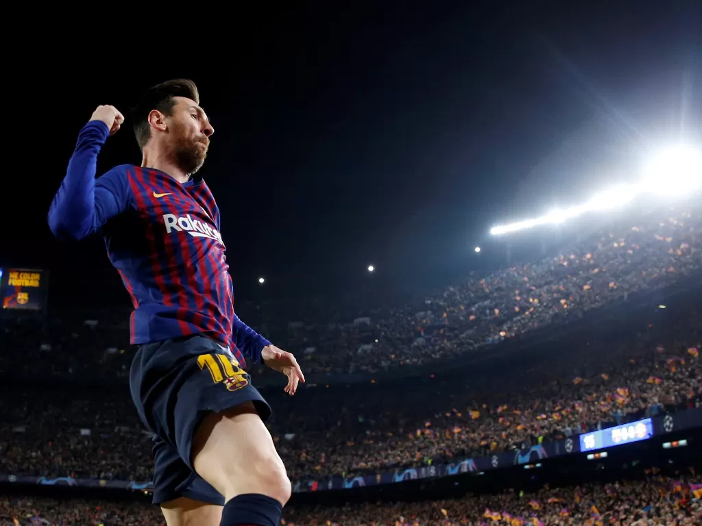 Lionel Messi dan Barcelona resmi berpisah (REUTERS/Carl Recine)