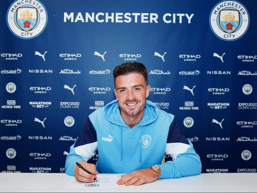 Manchester City rekrut Jack Grealish. (photo/Instagram/@mancity)
