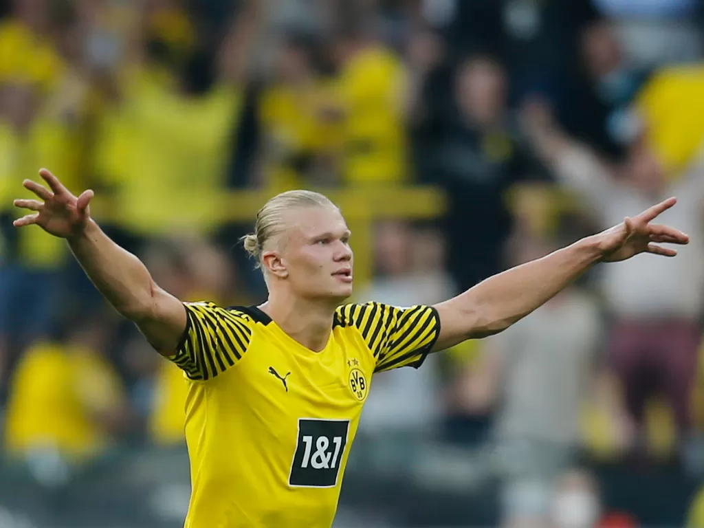 Bomber Borussia Dortmund, Erling Haaland. (photo/REUTERS/Leon Kuegeler)