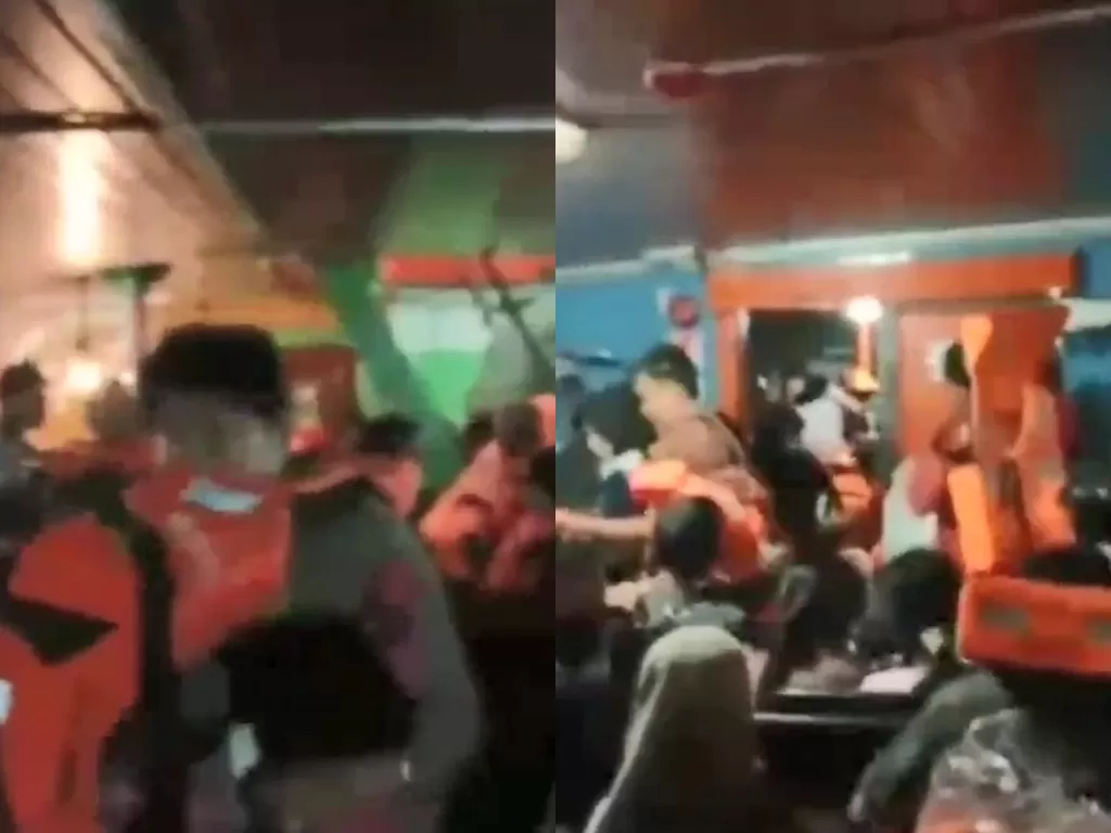 Ratusan penumpang panik KMP Teluk Singkil oleng jelang masuk ke Pelabuhan Sinabang (Instagram/andreli48)