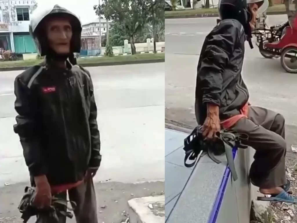 Korban pencurian becak motor di Medan (Instagram/kamerapengawas)