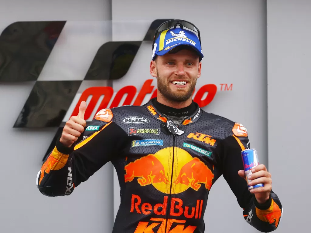 Pembalap dari tim Red Bull KTM, Brad Binder yang juarai MotoGP Austria 2021 (photo/REUTERS/Borut Zivulovic)
