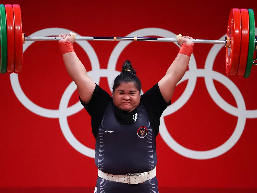 Nurul Akmal di Olimpiade Tokyo 2020. (REUTERS/Edgard Garrido)