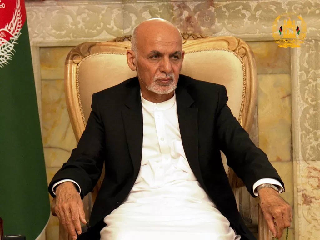 Presiden Afghanistan, Ashraf Ghani (Afghan Presidential Palace/Handout via REUTERS)