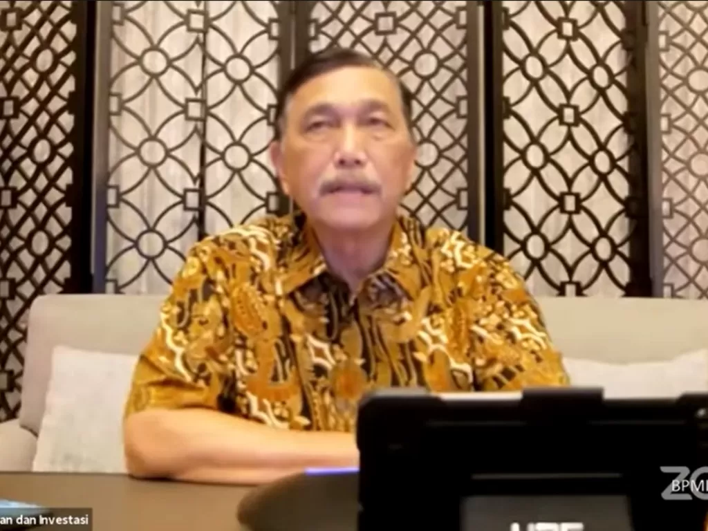 Menko Marves Luhut Binsar Pandjaitan. (Foto/Youtube/Sekretariat Presiden)