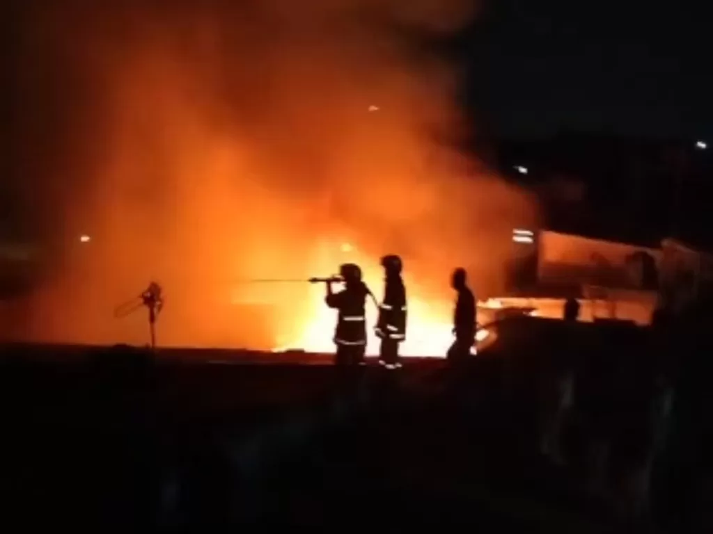 Insiden kebakaran di Jakpus. (Istimewa)