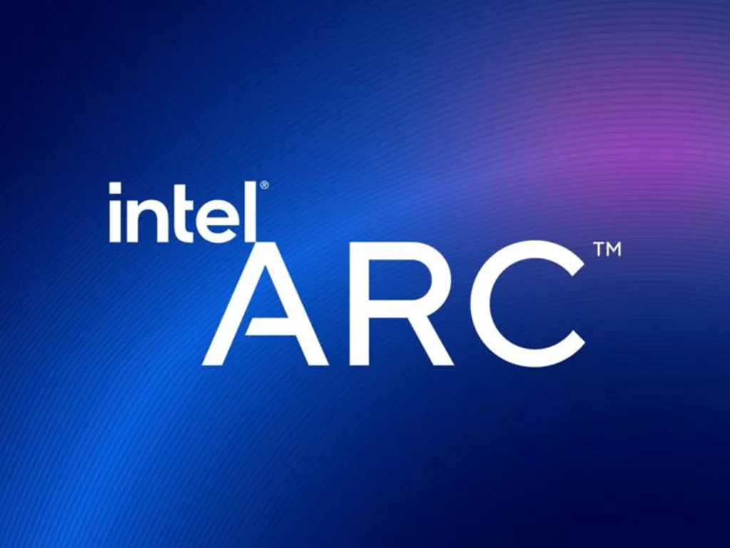 Tampilan logo dari Intel Arc, divisi GPU baru besutan Intel (photo/Intel)