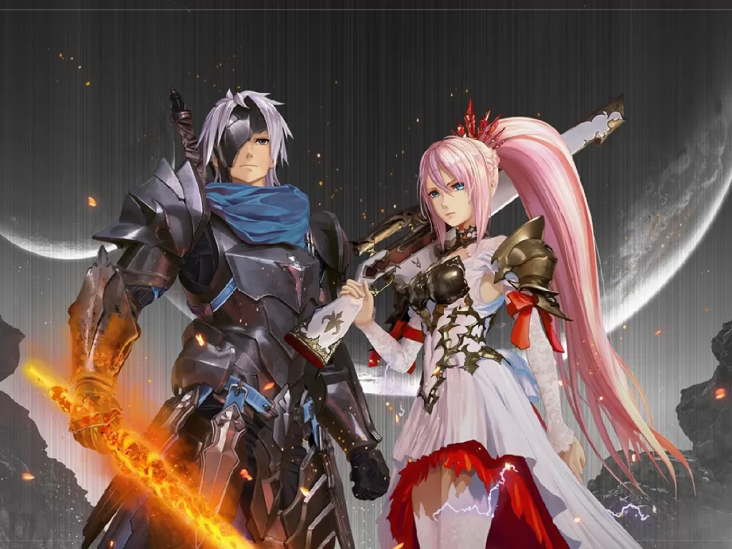 Tampilan dua karakter utama dari game Tales of Arise (photo/Bandai Namco Entertainment)