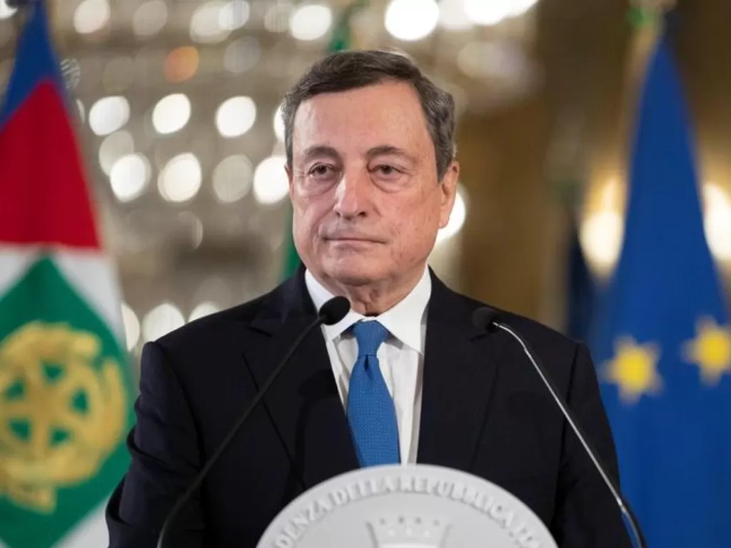  Perdana Menteri (PM) Italia Mario Draghi. (photo/Presidential Palace/Handout via REUTERS)
