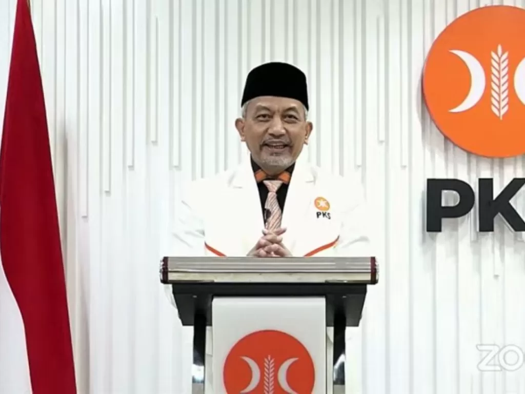 Tangkapan layar presiden PKS Ahmad Syaikhu 