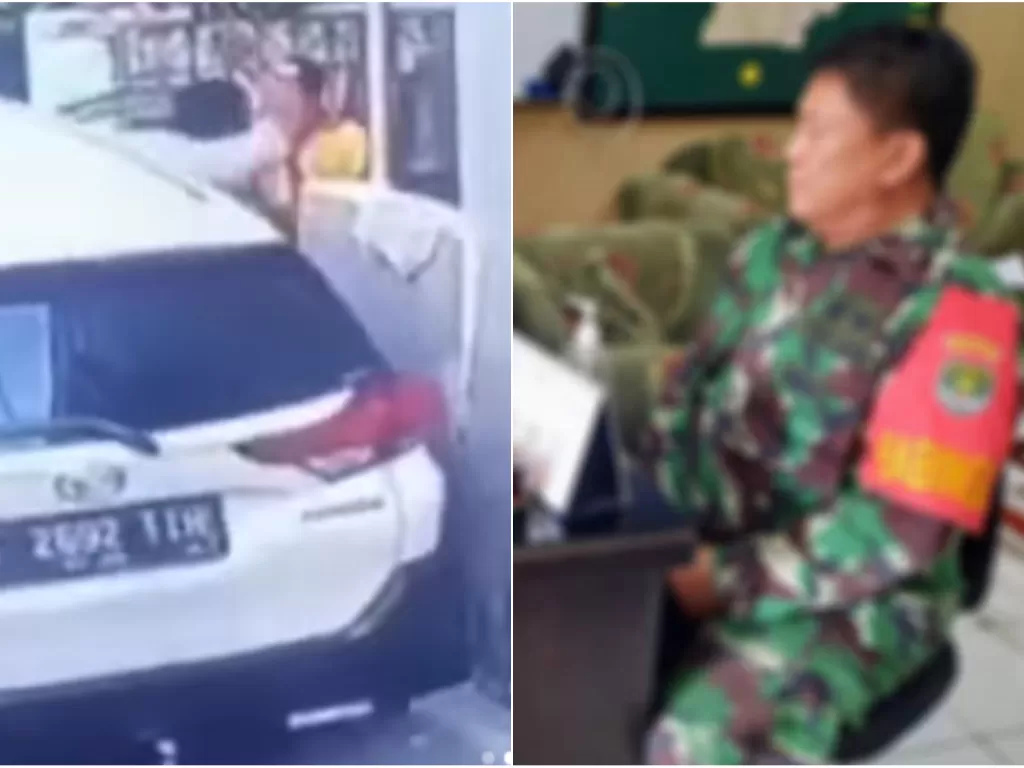 Oknum TNI AD cekik dan pukul warga di Kramat Jati. (Ist)