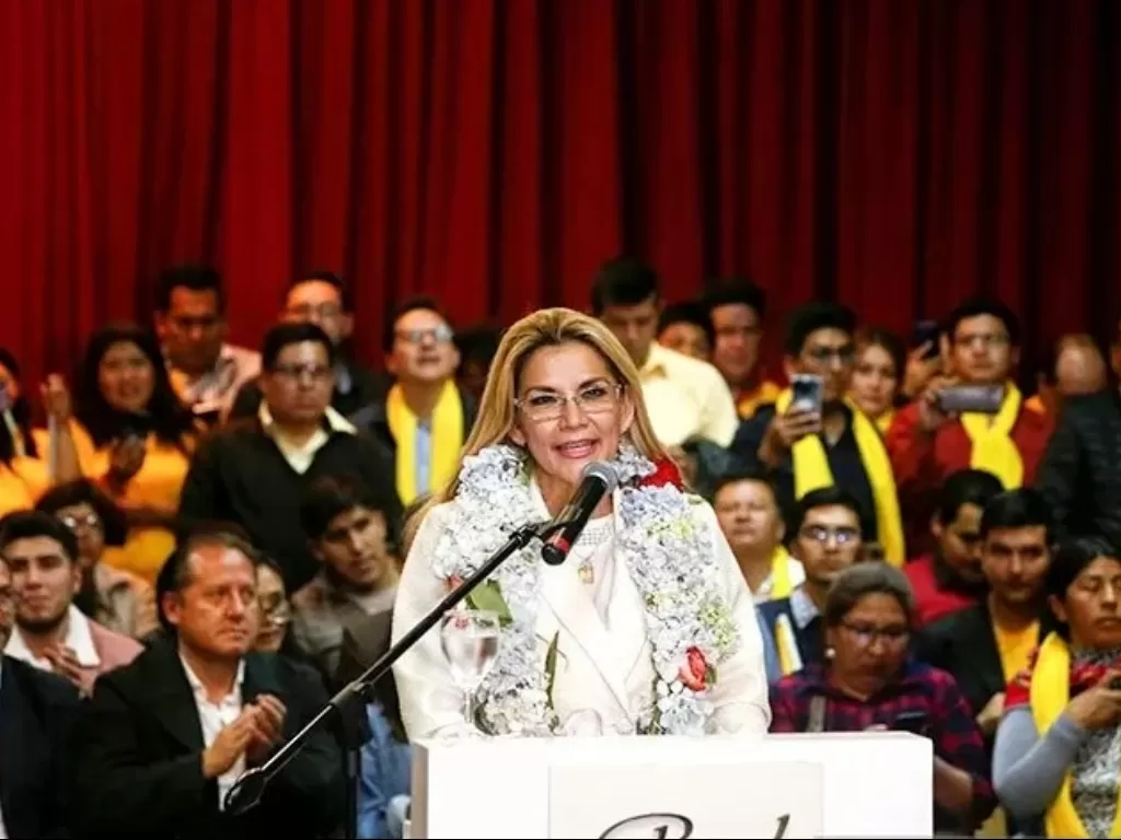 Mantan Presiden Bolivia, Jeanine Anez. (REUTERS/David Mercado)