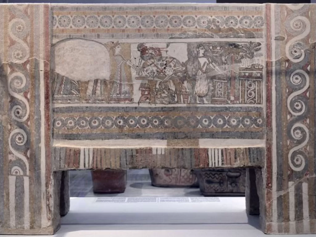 Penemuan sarkofagus pada Haghia Triada, Yunani. (photo/Dok. Carole Radatto/Archaeological Museum of Heraklion)