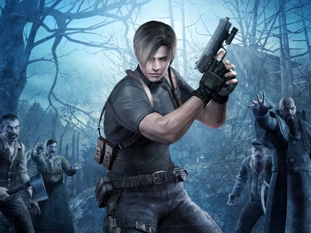 Tampilan keyart dari game Resident Evil 4 besutan Capcom (photo/Capcom)