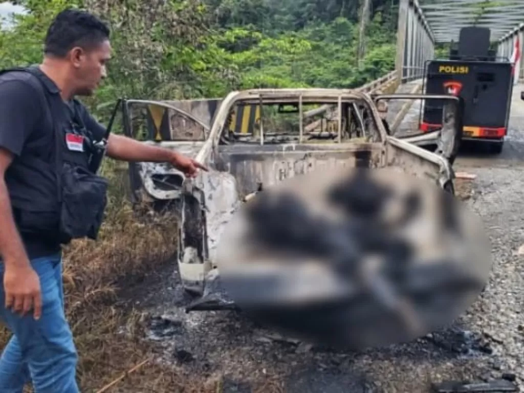 Korban kekejaman KKB Papua dibunuh dan dibakar (Istimewa)