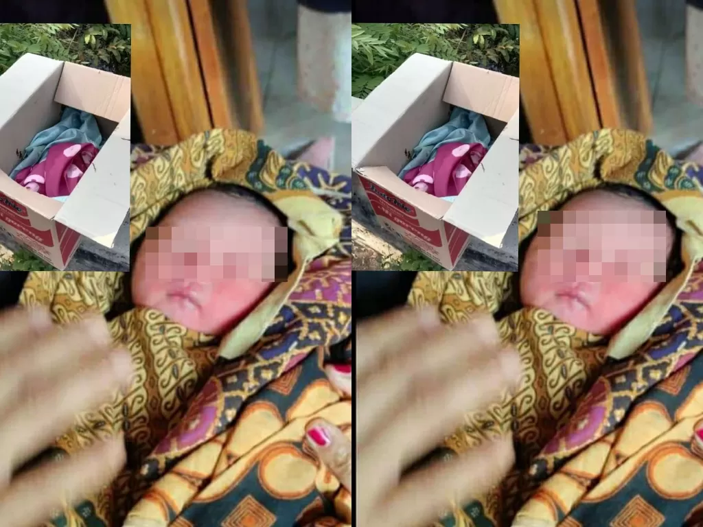 Penemuan bayi perempuan yang dibuang di dalam kardus di Kelurahan Wuryorejo, Kecamatan Wonogiri, Kabupaten Wonogiri, Jawa Tengah, Selasa (24/08/21) (Instagram/andreli48)
