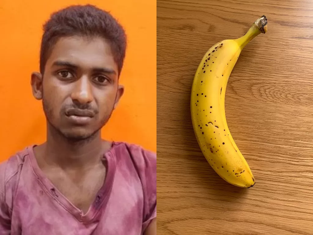 Pencuri ini dipaksa makan pisang setelah menelan gelang emas yang dicuri. (Photo/DeccanHerald)