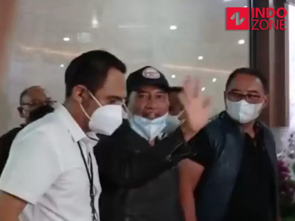 Youtuber Muhammad Kece di Bareskrim Polri, Jakarta. (INDOZONE/Samsudhuha Wildansyah).