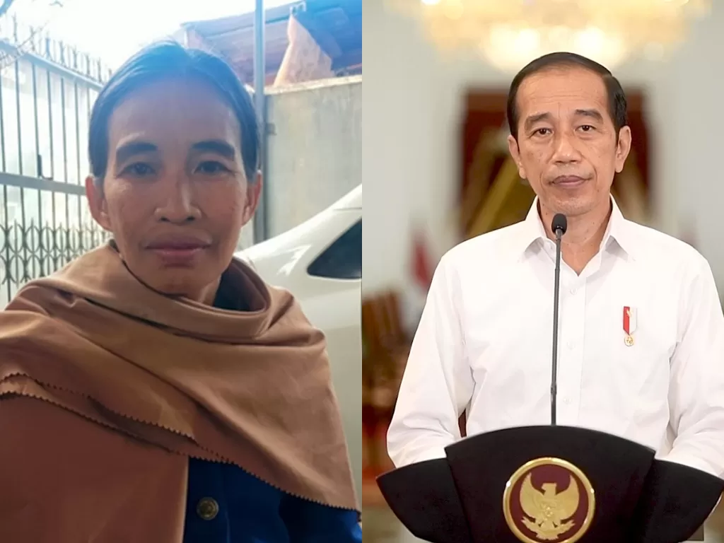 Kiri: Ani Pina (Istimewa) / Kanan: Presiden Jokowi (ANTARA FOTO/HO/Biro Pers Sekretariat Presiden)
