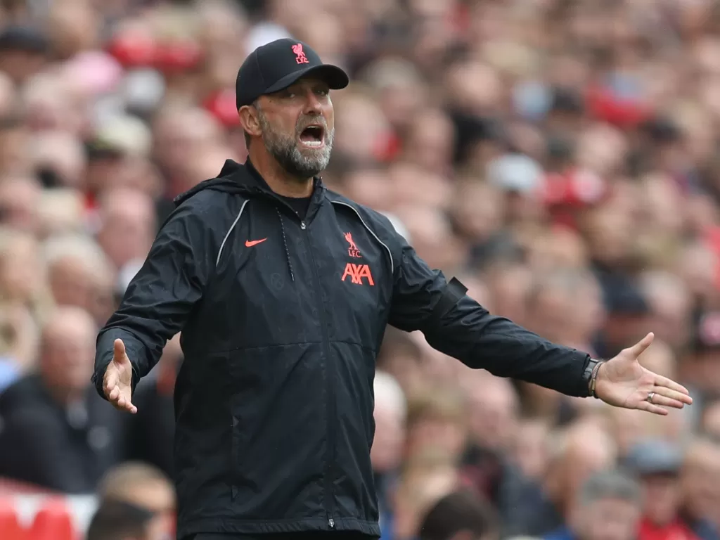 Pelatih Liverpool, Juergen Klopp. (photo/REUTERS/Russell Cheyne)
