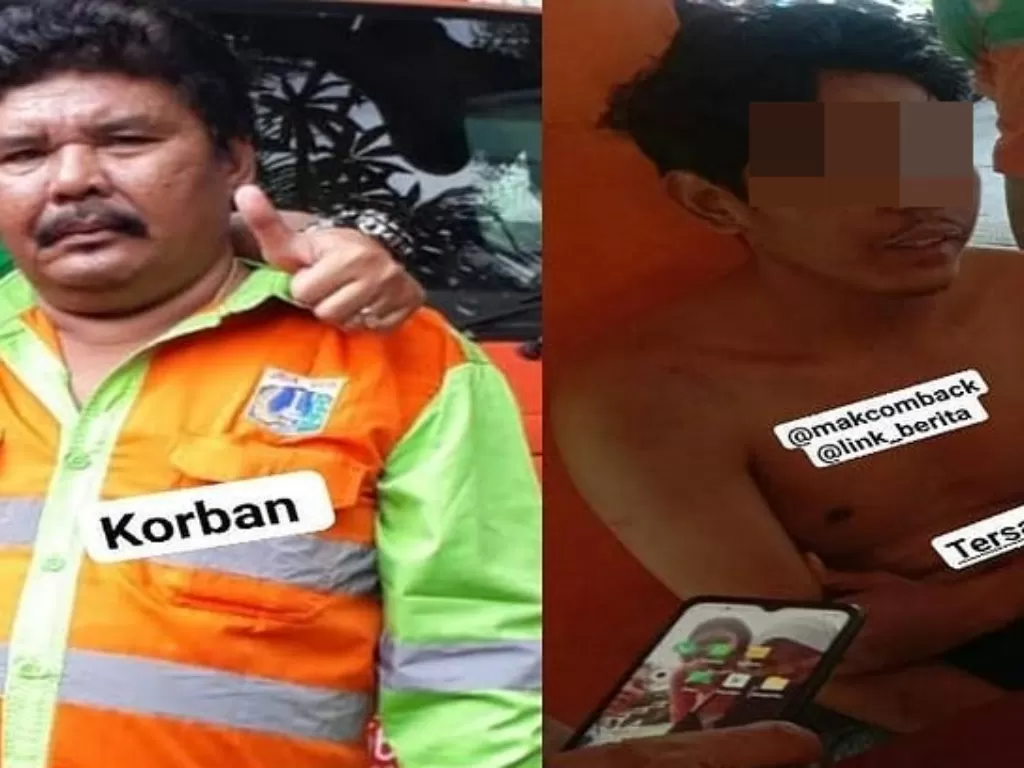 Kronologi anak tusuk ayah kandung pakai pisau dapur hingga tewas di Cengkareng (Instagram/link_berita)