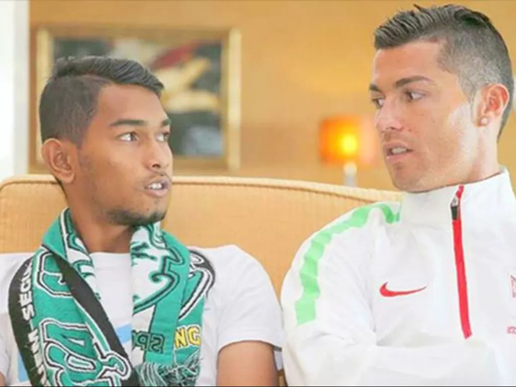 Cristiano Ronaldo dan Martunis (Istimewa)