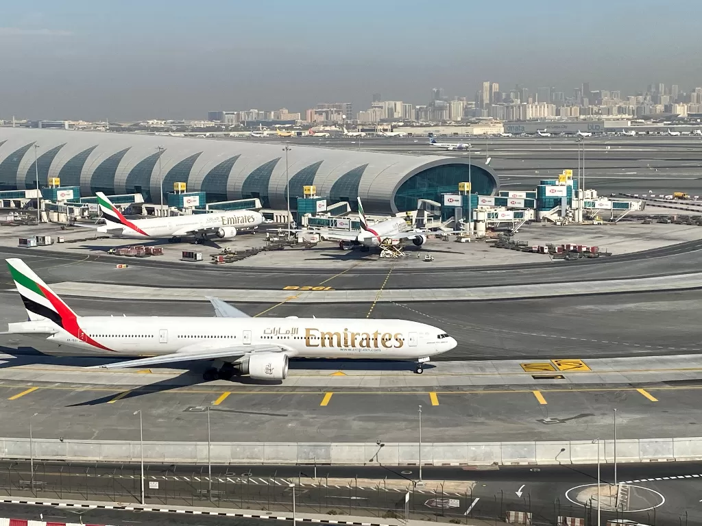 Penerbangan Emirates. (photo/REUTERS/Abdel Hadi Ramahi)