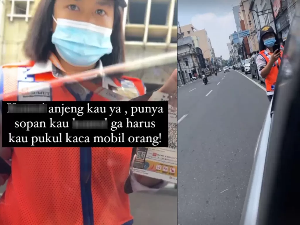 Viral pengendara mobil marah ke petugas parkir hingga cekcok mulut di Medan. (Instagram/atikavallery_)