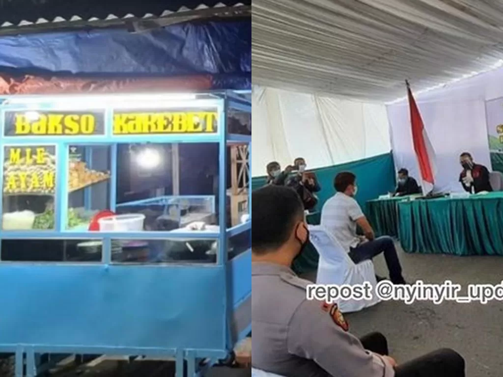 Penjual bakso yang ditagih pajak Rp6 juta mengaku tak sanggup dan pilih menutup warungnya (Instagram/insta.nyinyir)