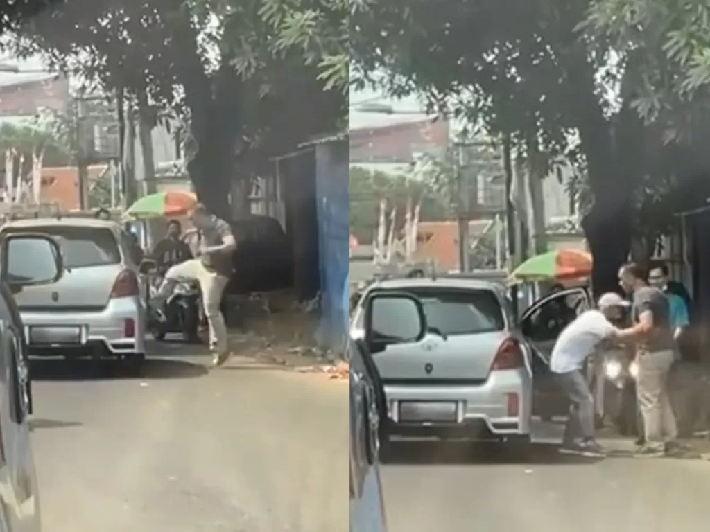 Pengemudi mobil diamuk warga karena bikin ambulans tak bisa lewat (Instagram/dashcam_owners_indonesia)