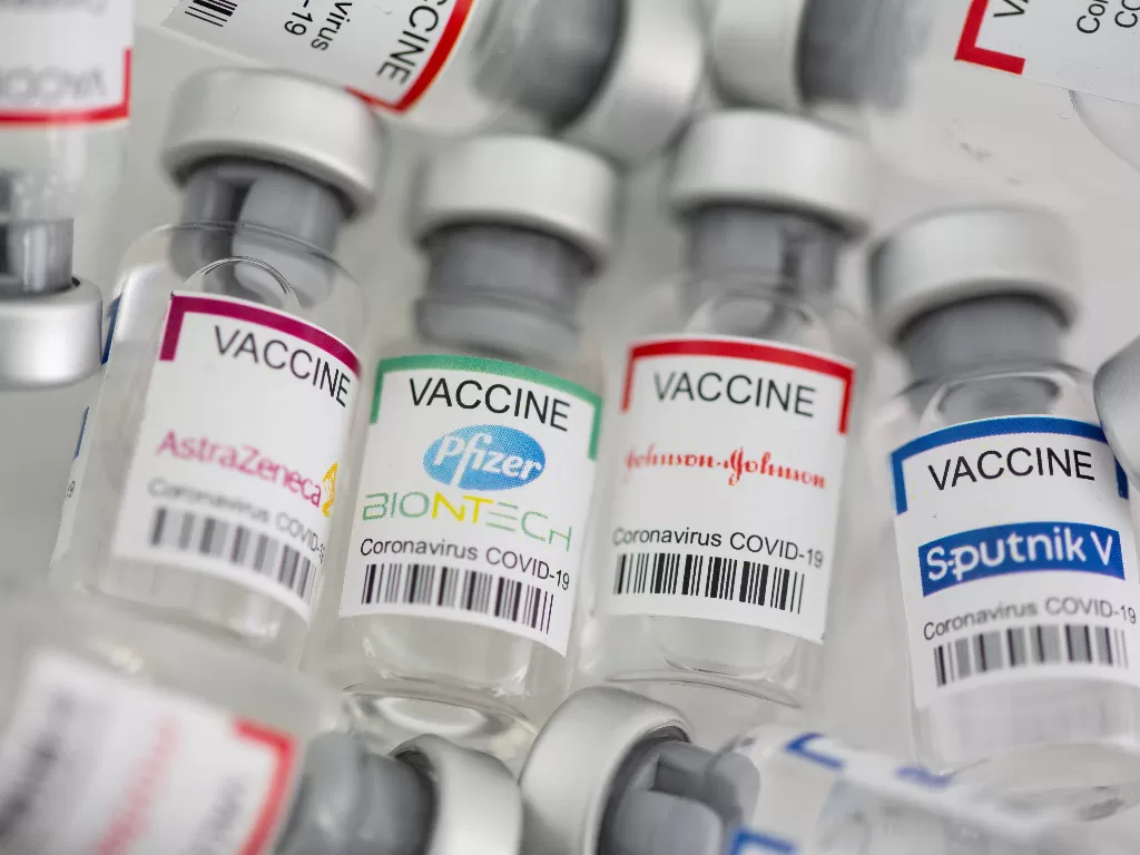 Vaksin Pfizer dan ketiga vaksin lainnya. (REUTERS/Dado Ruvic)