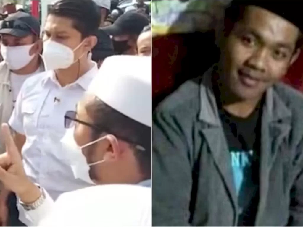 Kiri: Menantu Rizieq Shihab, Muhammad Alatas menceramahi pejabat kepolisian. (YouTube Hendri Official) / Kanan: Pembunuh istri di Banjarnegara. (ist)
