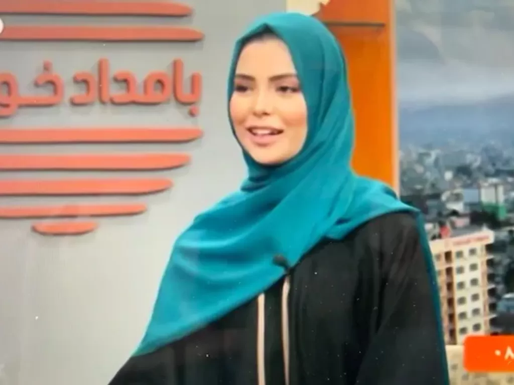 Jurnalis perempuan kembali tampil di TV Afghanistan. (Twitter)