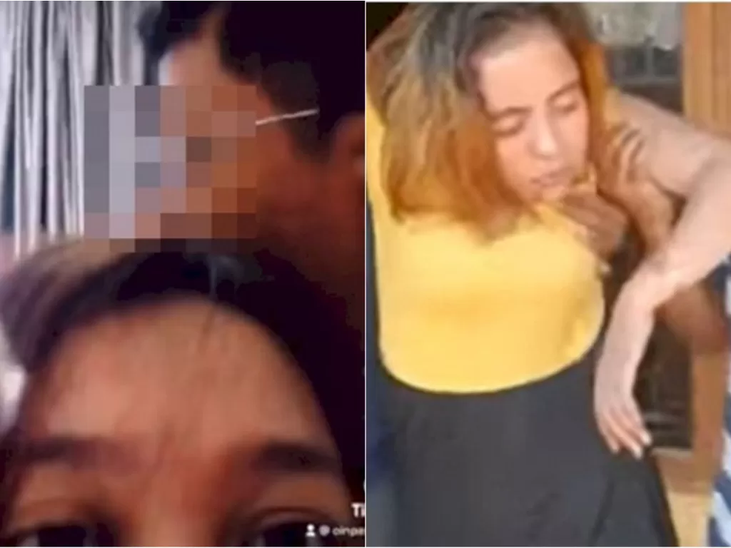Kiri: Carolein Parewang, wanita yang diduga selingkuhan anggota DPRD Batam, Amintas Tambunan. (Facebook) / Kanan: Rb alias Lf, wanita korban penganiayaan oknum kades yang bertugas di Demak. (ist)