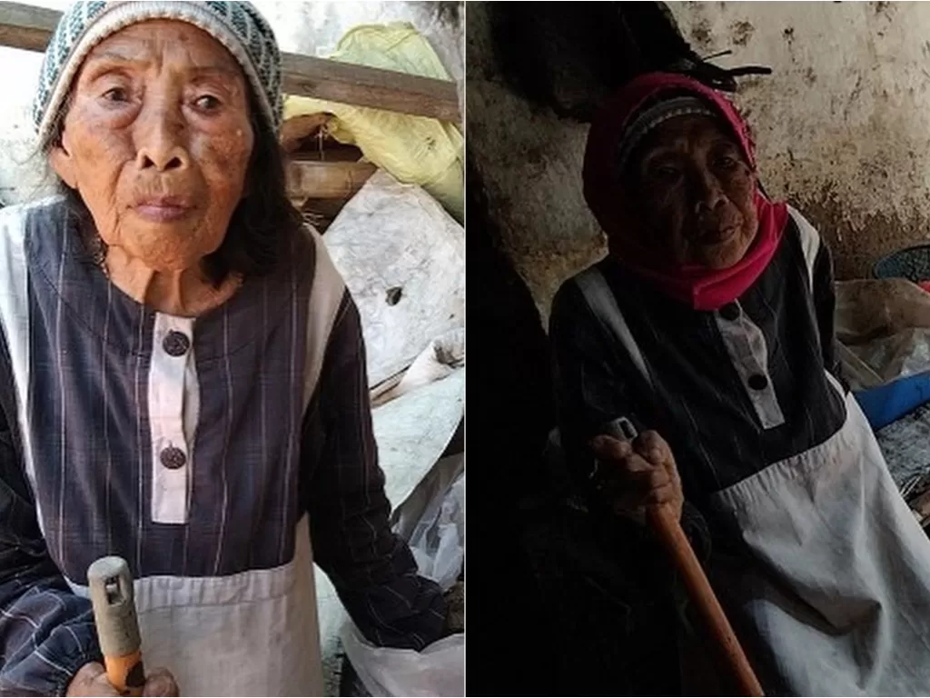 Nenek pemulung yang makan nasi berkuah air hujan. (Instagram/@rumahyatim)