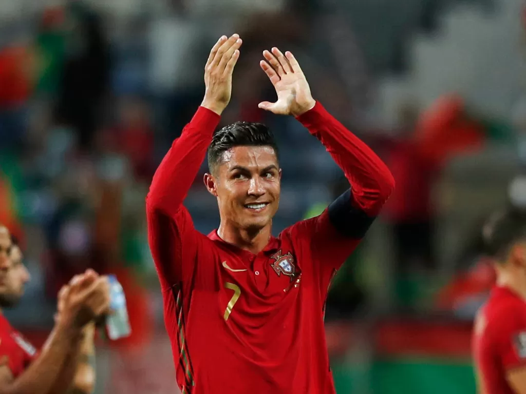 Kapten timnas Portugal, Cristiano Ronaldo. (photo/REUTERS/Pedro Nunes)