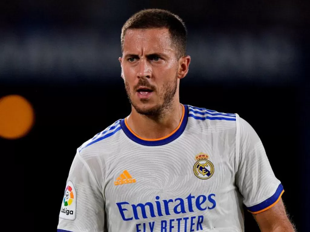 Eden Hazard bantah tak merasa bahagia di Real Madrid. (REUTERS/Pablo Morano)