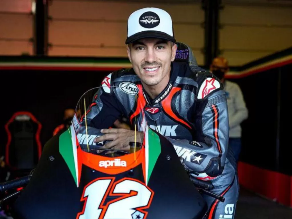 Maverick Vinales bakal bela Tim Aprilia di MotoGP 2022. (Instagram/@maverick12official)