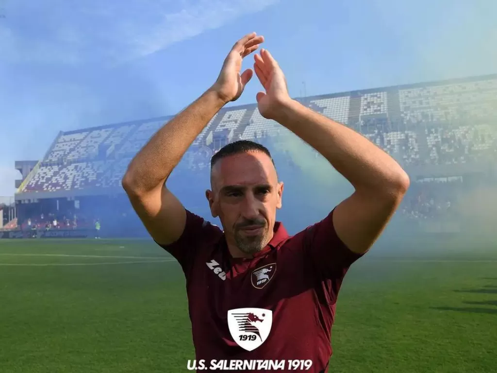 Franck Ribery. (photo/Instagram/@ussalernitana1919official)