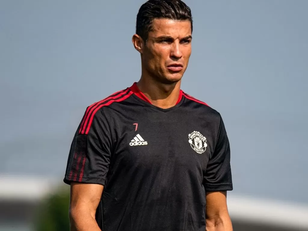 Latihan perdana Ronaldo bersama Manchester United (Instagram @manchesterunited)
