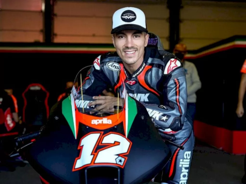 maverick Vinales bakal debut bersama tim Aprilia di MotoGP Aragon. (motogp.com)