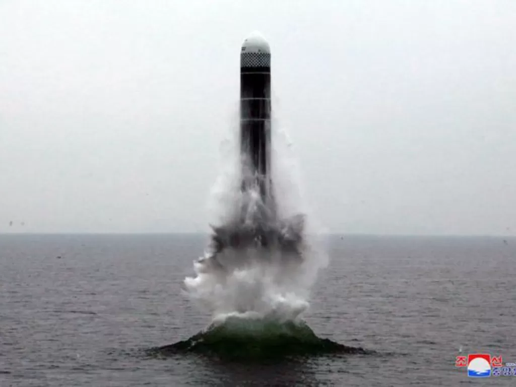 Korsel uji coba rudal balistik kapal selam. (REUTERS)