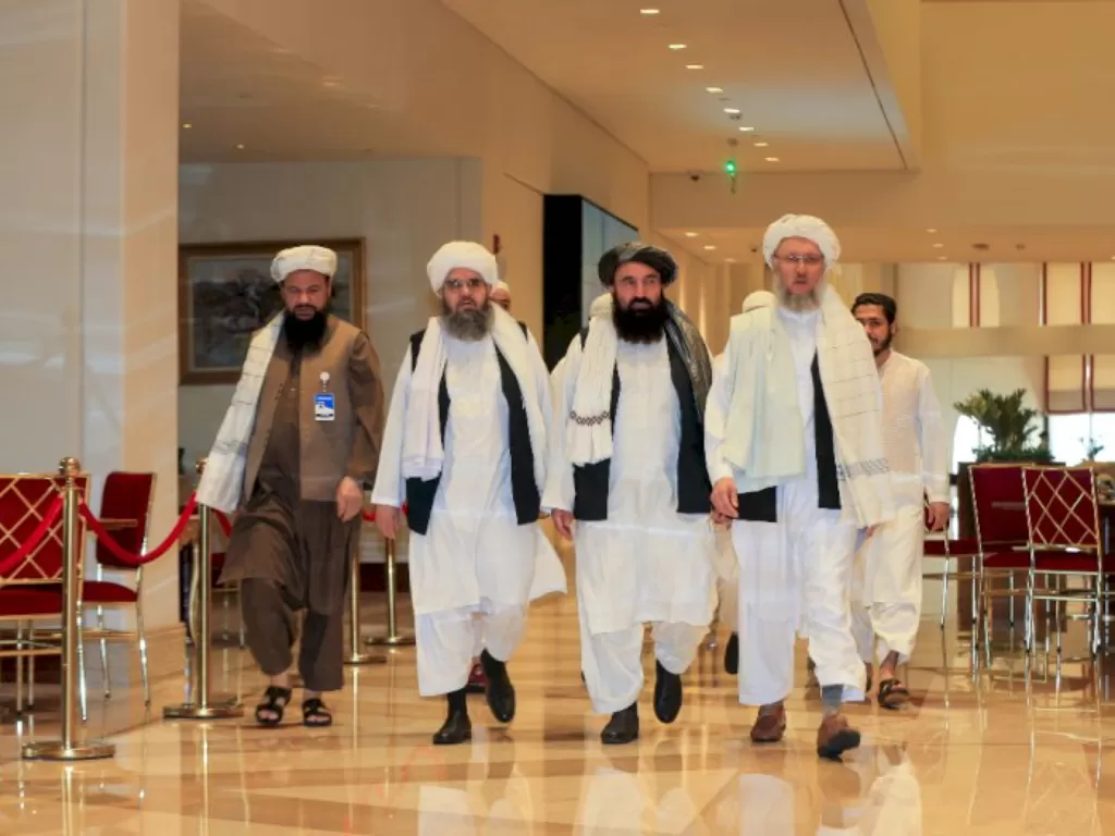 Daftar menteri di pemerintahan baru Taliban. (REUTERS/Hussein Sayed)