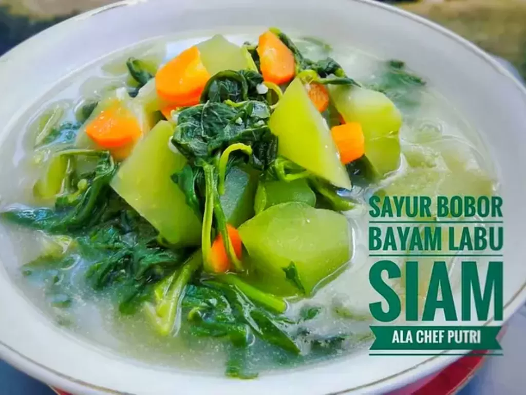 Sayur Bobor Bayam Labu Siam (Cookpad/MPutri Purwhita Sari)