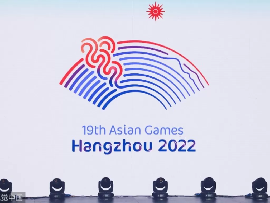 Logo Asian Games 2022 yang akan digelar di Hangzhou, China. (photo/VCG/China Daily)